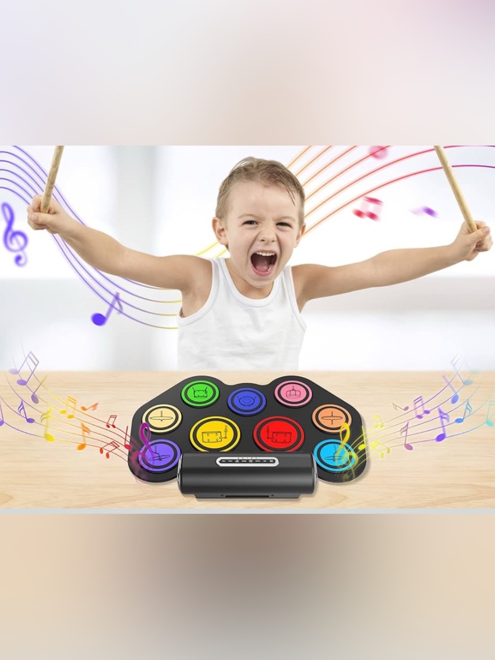 Orasant Electronic Drum Pad Set 9-Pad Electric Drum Set for Kids or Adults